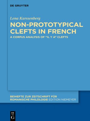 cover image of Non-prototypical Clefts in French